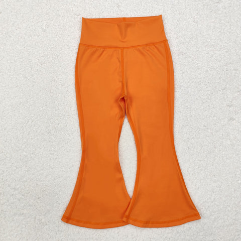 P0684  baby girl clothes orange  girl winter yoga pant