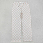 P0730   adult pant gingham adult women pajamas pant