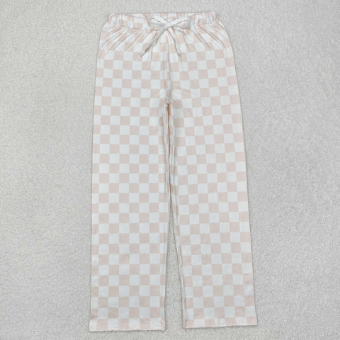 P0730   adult pant gingham adult women pajamas pant