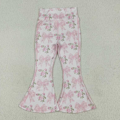 P0768   baby girl clothes floral girl winter yoga bell bottom pant