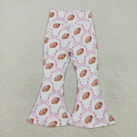 P0780 baby girl clothes pink bows girl winter yoga bell bottom pant