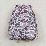 BA0140 purple Print Kids Girls Back To School Bags