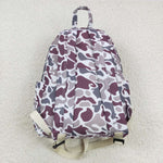 BA0140 purple Print Kids Girls Back To School Bags