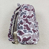 BA0140 purple Print Kids Girls Back To School Bags