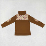 BT0298 brown long sleeve shirt