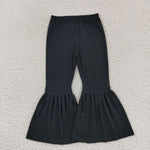 P0282 black girls bell bottom pants