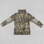 BT0332 duck print shirt