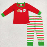 Matching Christmas Kids boys girls long sleeves long sleeves clothing embroidered