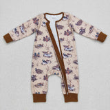 LR0667 duck long sleeve baby romper