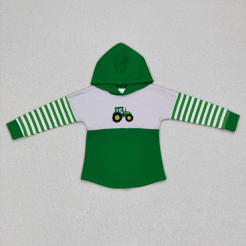 BT0371 green long sleeve shirt boys top clothes