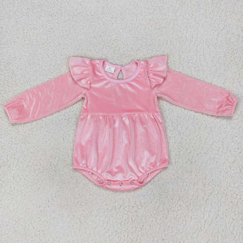 LR0686 pink long sleeve bodysuit