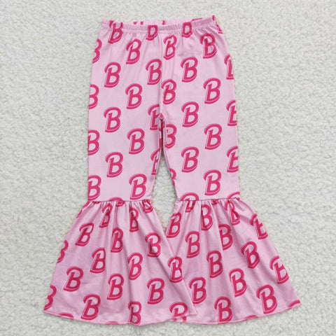 P0306 pink girls bell bottom