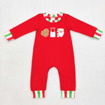 LR0629 long sleeve christmas baby romper