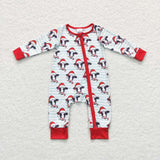 LR0700 christmas long sleeve baby romper