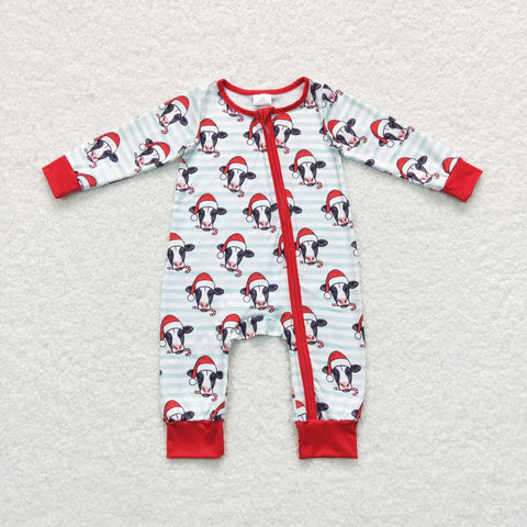 LR0700 christmas long sleeve baby romper