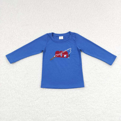 BT0364 blue long sleeve boy shirt