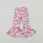 P0294 pink long girl bell bottom