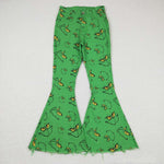 P0323  adult grinch flare jeans