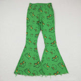 P0323  adult grinch flare jeans