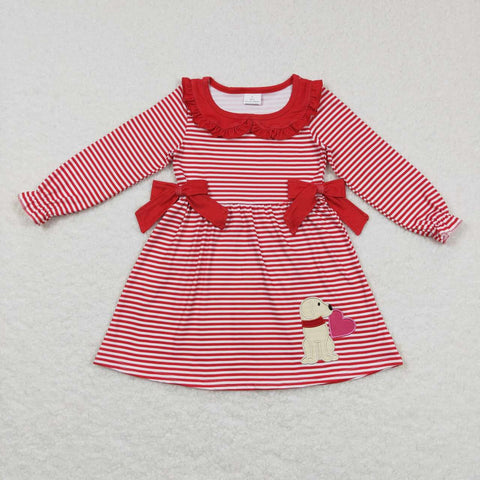 GLD0448 red long sleeve baby dress