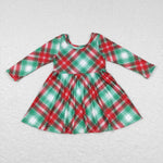 GLD0462 christmas long sleeve baby dress