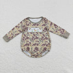 LR0714 duck long sleeve baby romper