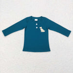 GT0354 blue long sleeve shirt