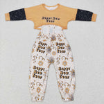 GLP0917  Happy New Year long sleeve shirt and pants boy outfits