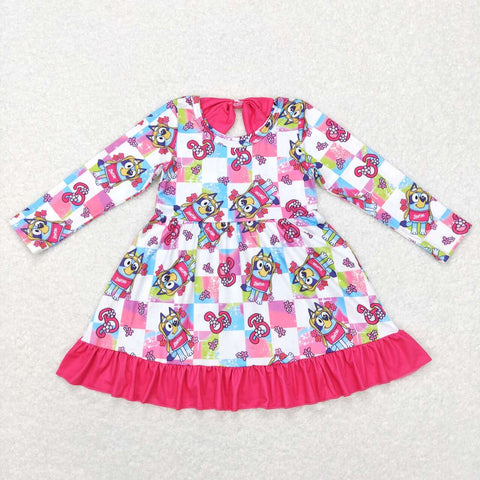 GLD0477 pink long sleeve baby dress