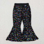 P0329  black girls long pants