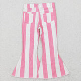 P0315 pink and white long pants