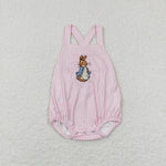 SR0462 pink short sleeve baby romper