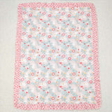 BL0082 rabbit flower baby blanket