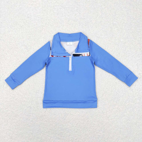 BT0466 blue long sleeve boy shirt