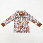 BT0468 brown long sleeve boy shirt