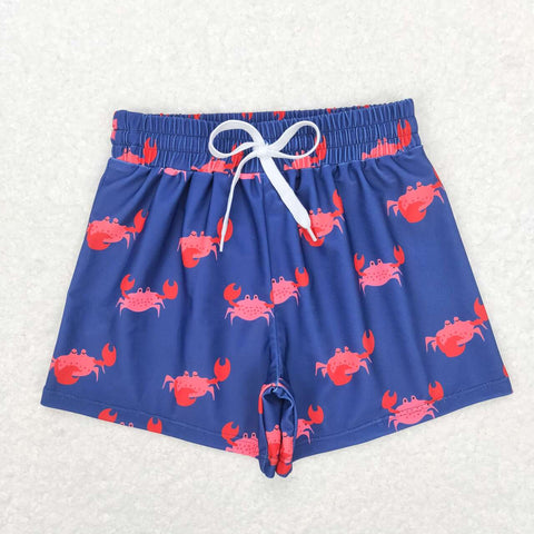 S0170 crab blue boy shorts