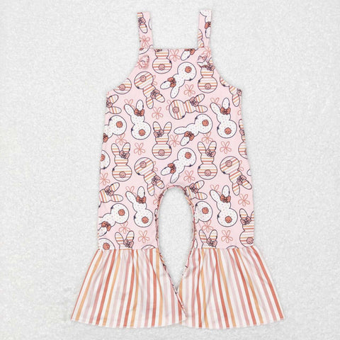 SR0577 rabbit pink baby romper