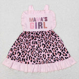 GSD0555 pink sleeveless girls dress