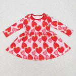 GLD0469 Valentine's Day long sleeve baby dress