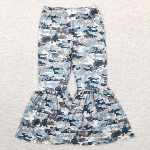 P0390-- camo milk silk Bell bottoms