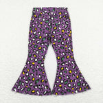 P0313 camo purple long pants jeans