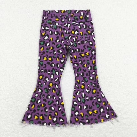 P0313 camo purple long pants jeans