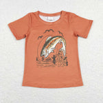 BT0507  fishing short sleeve boy shirt