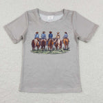 BT0505 riding horse short sleeve shirt