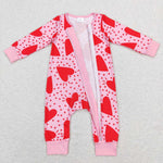 LR0839 heart long sleeve baby romper