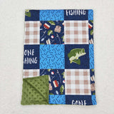 BL0097 fish baby blanket