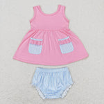 GBO0226  short sleeve shirt and shorts girl outfits