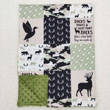 BL0071 deer baby blanket