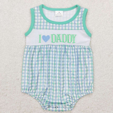 SR0714  love daddy romper