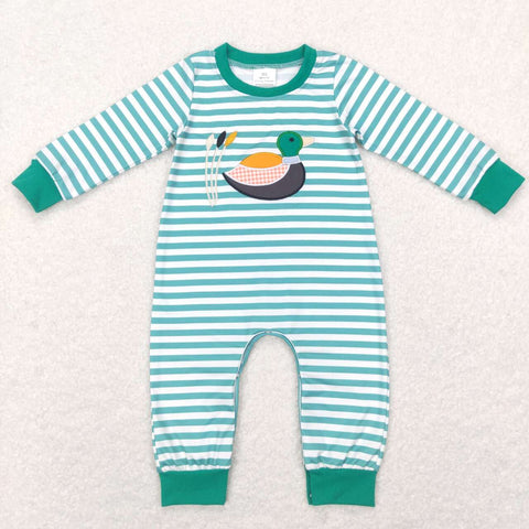 LR0834 duck long sleeve baby romper